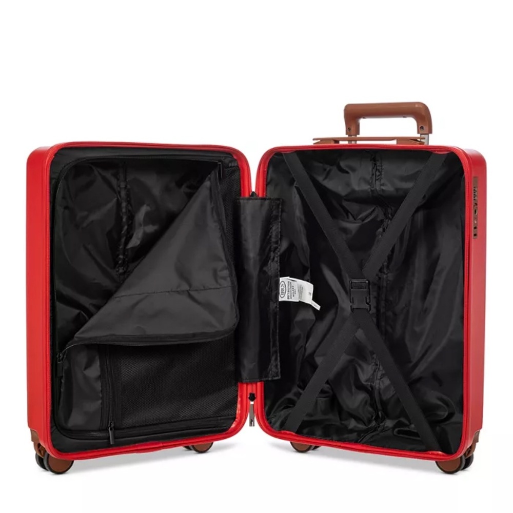 New With Tags Bric's Ferrara 3 Piece Spinner Suitcase Set - Beautiful Bright Red - Picture 10 of 14
